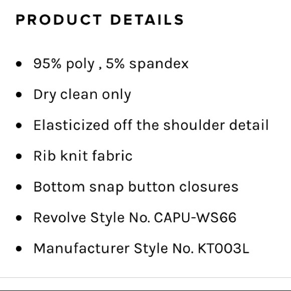 Revolve Ribbed Bodysuit - Picture 2 of 3